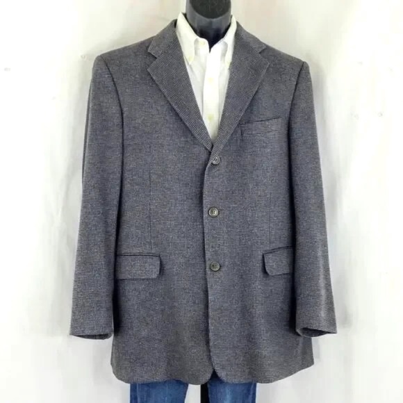 Coppley Other - Coppley 100% Cashmere Bocelli 3112 3 Button Nailshead Check Sport Coat - 42 Long